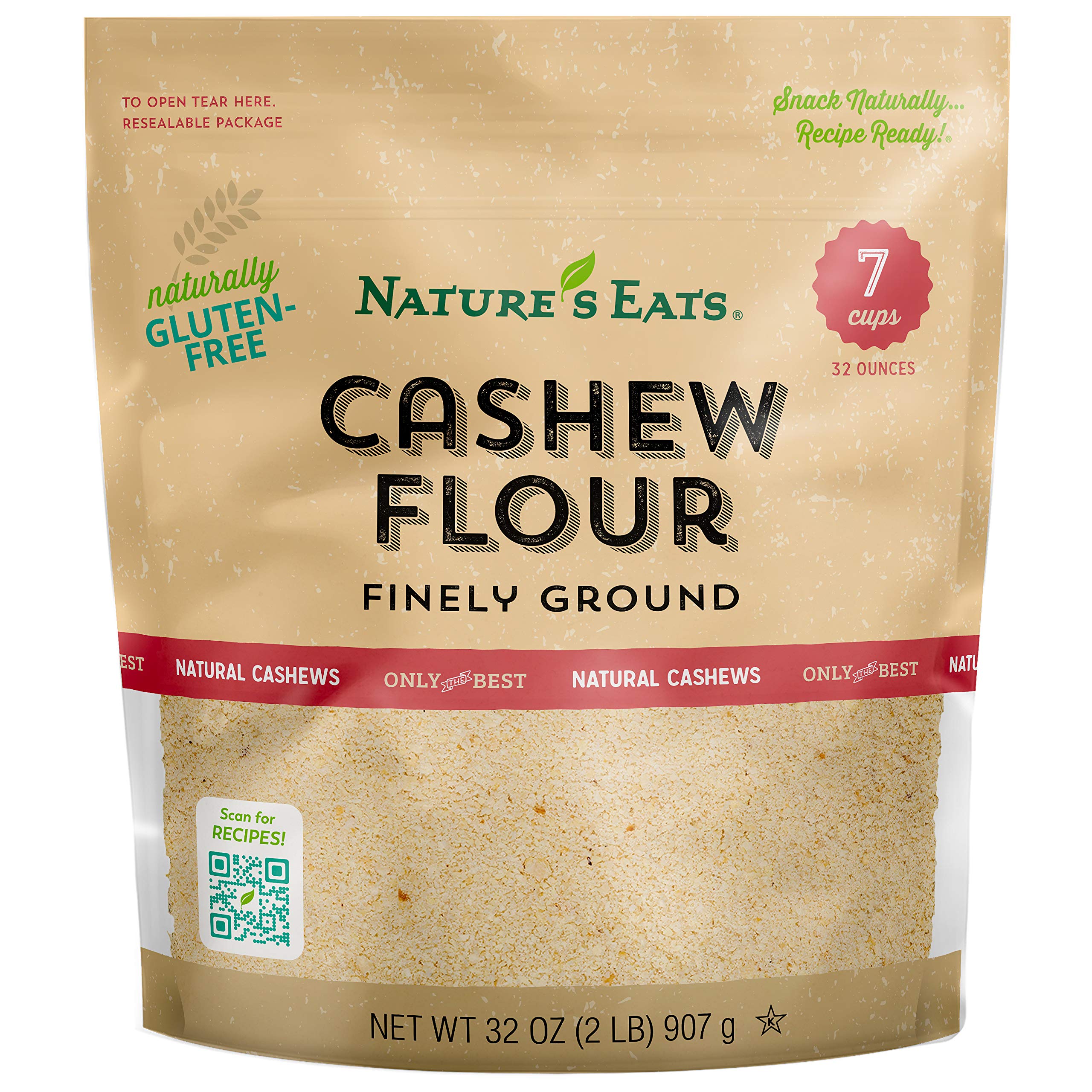 Nature's Eats frente del envase mostrando 32 onzas y beneficios claros