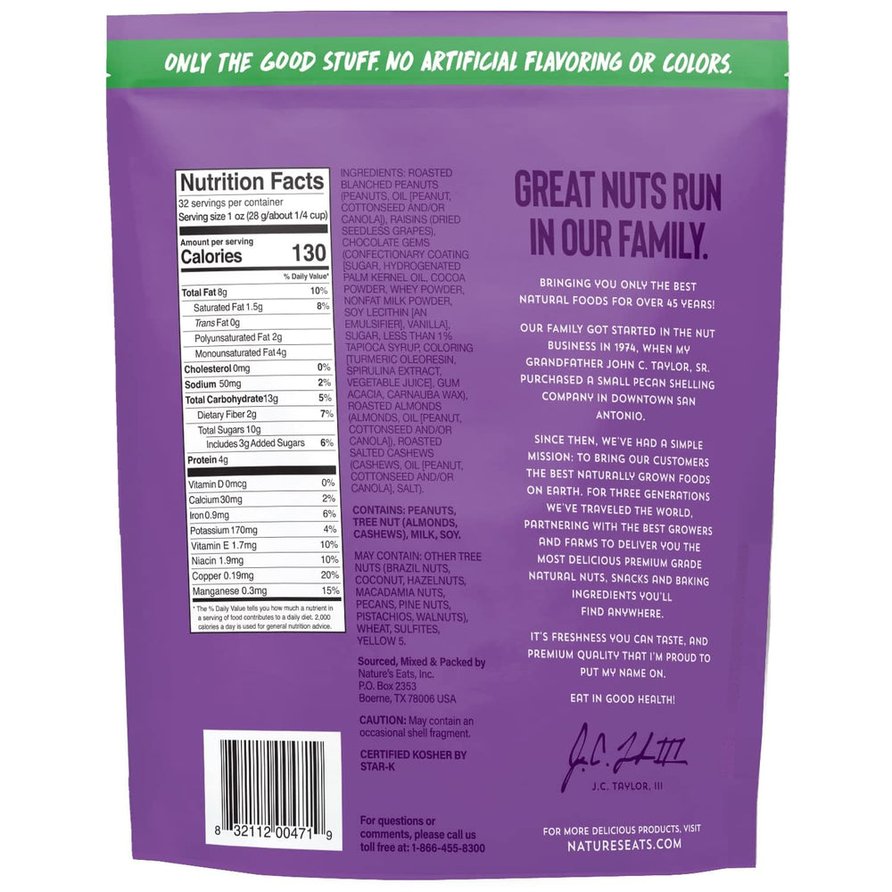 Nature's Eats primer plano del polvo Recovery Muscle Mix mostrando textura fina y mezcla uniforme