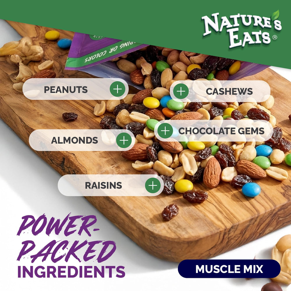 Nature's Eats envase junto a una pesa para comparar escala y visualizar el tamaño de 32 oz