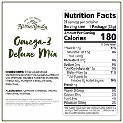 Nature's Garden primer plano de nueces y semillas, textura y omega-3 natural