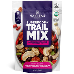 Navitas Organics frente del empaque mostrando la bolsa y ventajas orgánicas