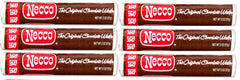 Necco Wafers frente del rollo mostrando el empaque y conveniencia