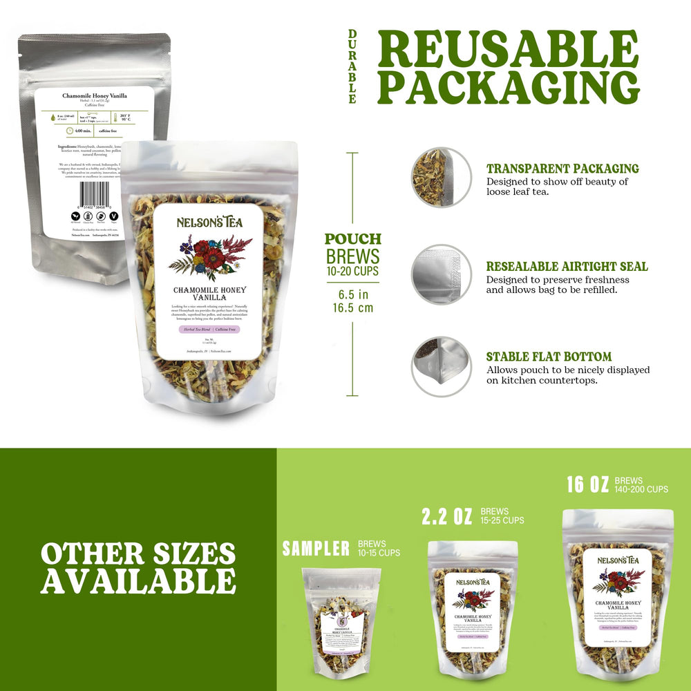 Nelson's Tea cucharita con hoja suelta para medir intensidad precisa