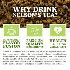 Nelson's Tea primer plano de flores de manzanilla para aroma suave