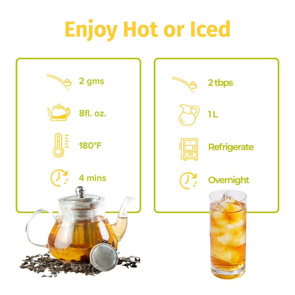 NEPAL TEA jarra en frigorífico con cold brew para refrescarte