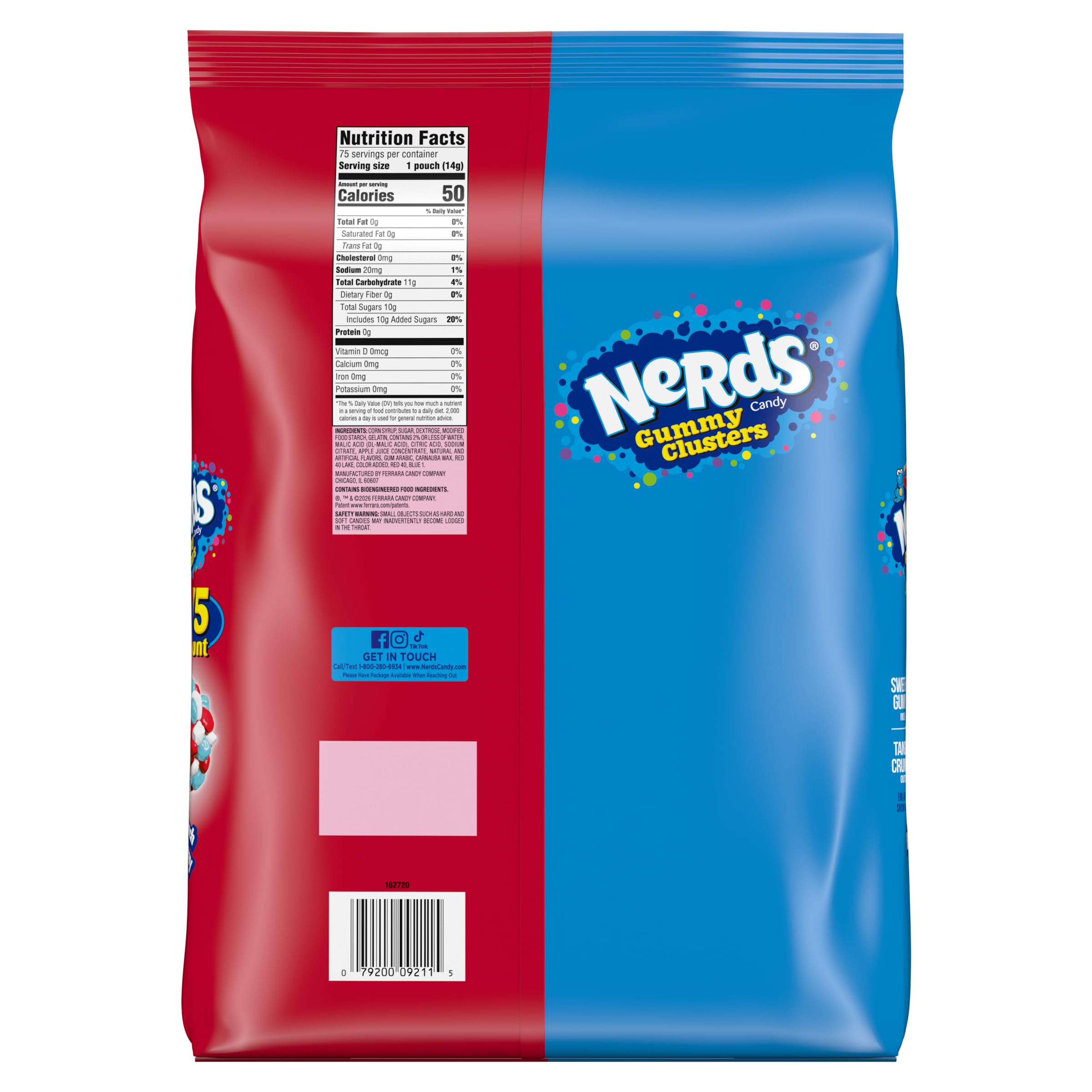 NERDS presentación en mesa de fiesta añade color y variedad