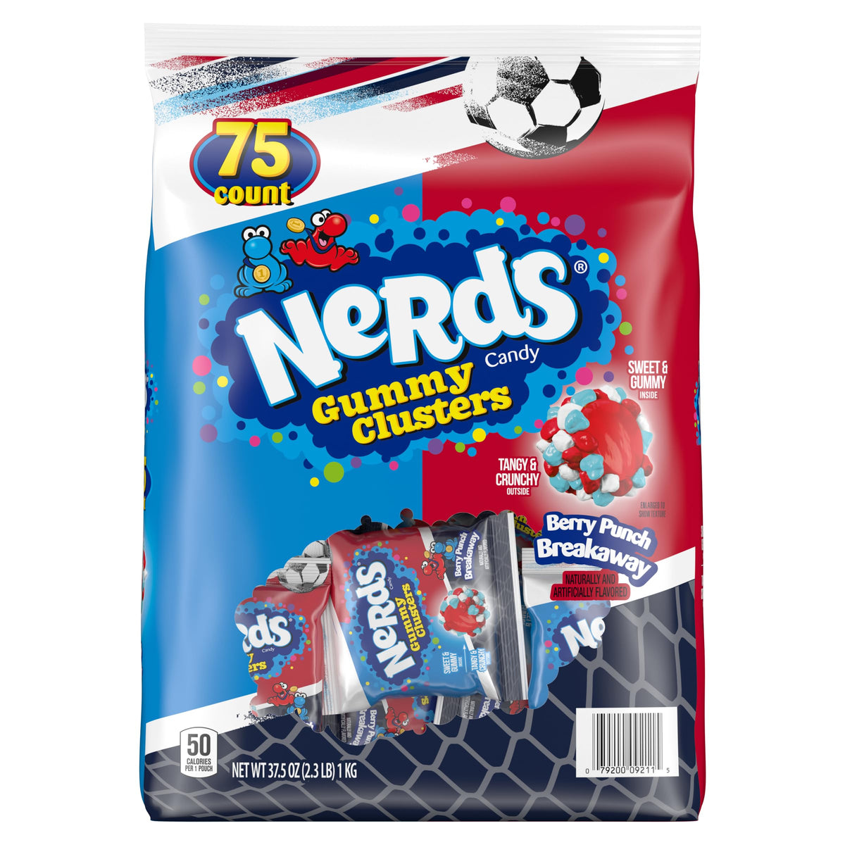 NERDS frasco frontal Berry Punch para compartir sabor intenso