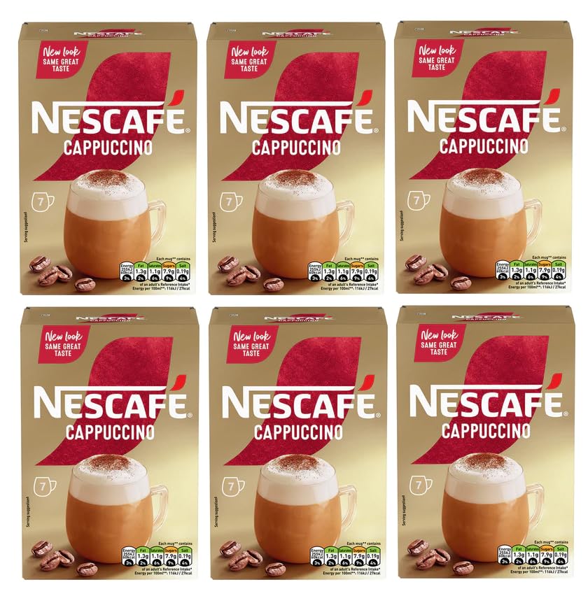 NESCAFÉ paquete frontal mostrando 6 cajas y conveniencia inmediata