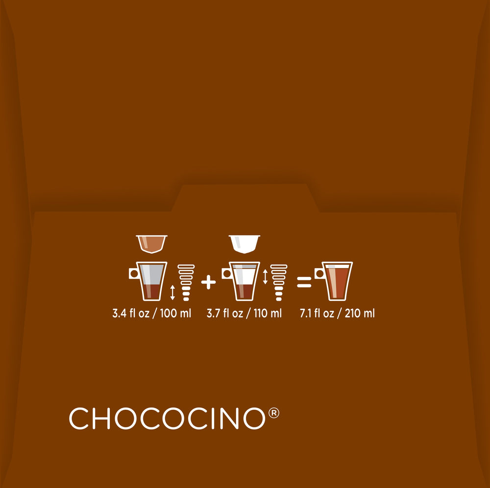 NESCAFÉ Dolce Gusto taza junto a una regla para comparar tamaño de 210 ml por porción