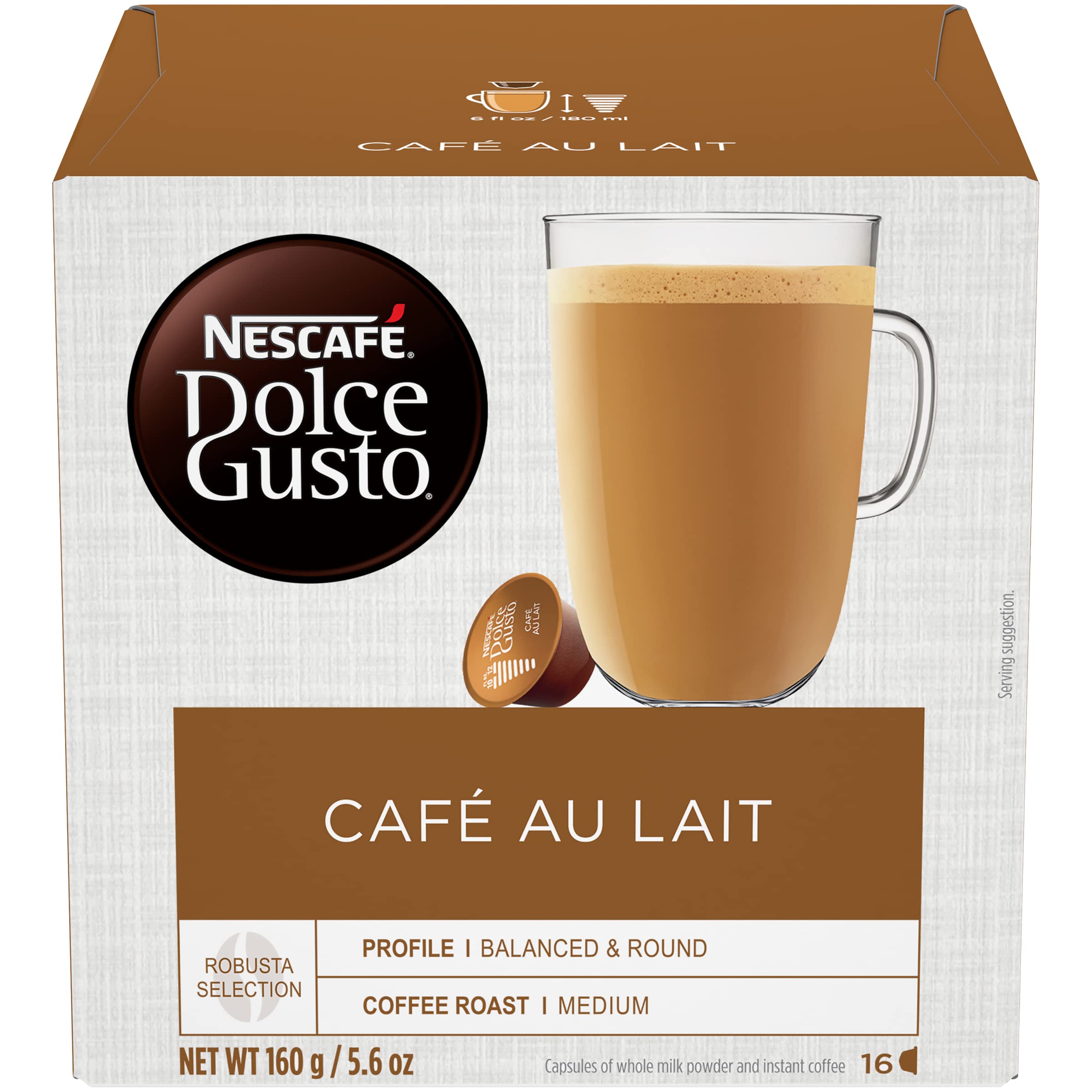 Nescafé Dolce Gusto cápsula junto a moneda para comparar tamaño y portabilidad