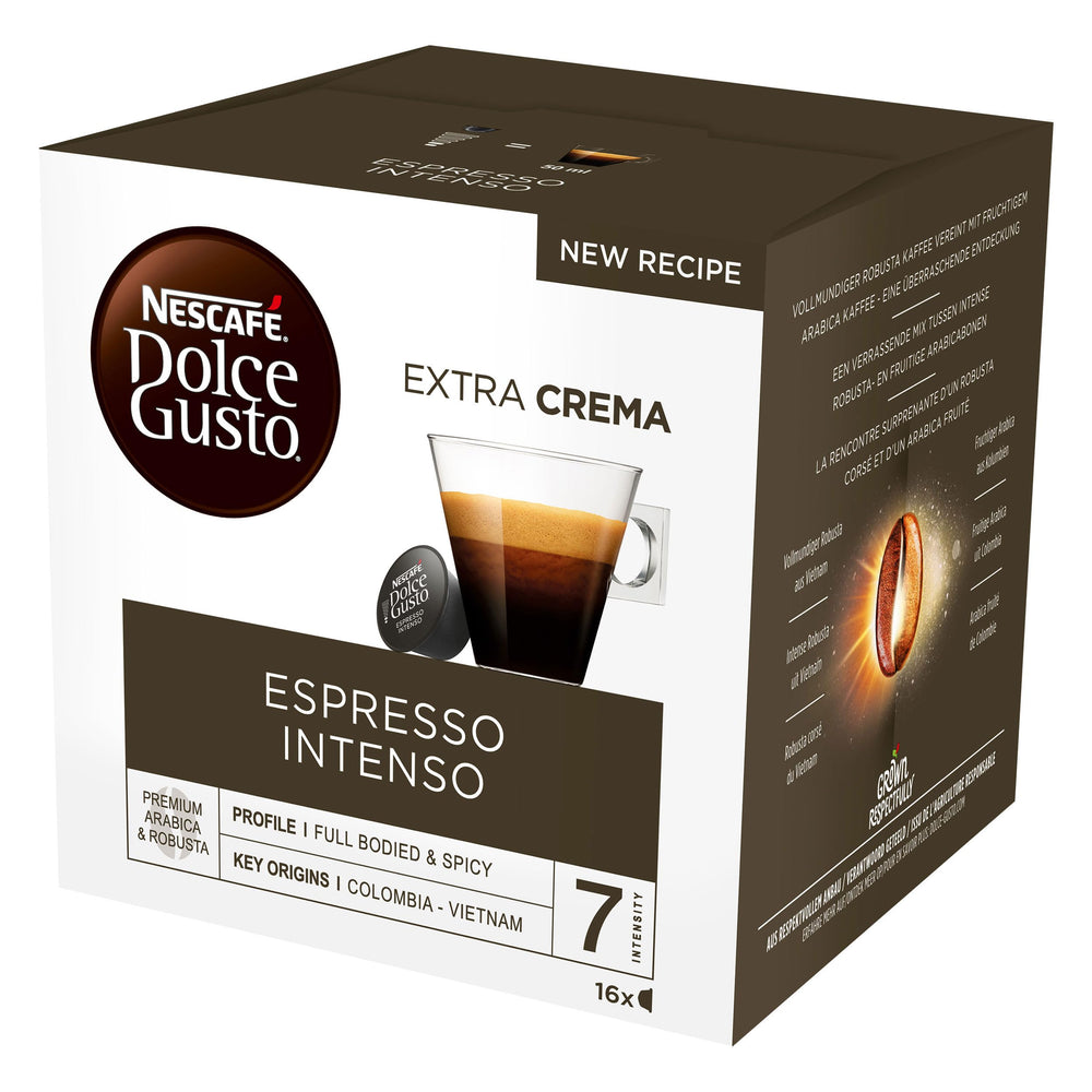 Nescafé Dolce Gusto primer plano de crema aterciopelada realzando aroma intenso
