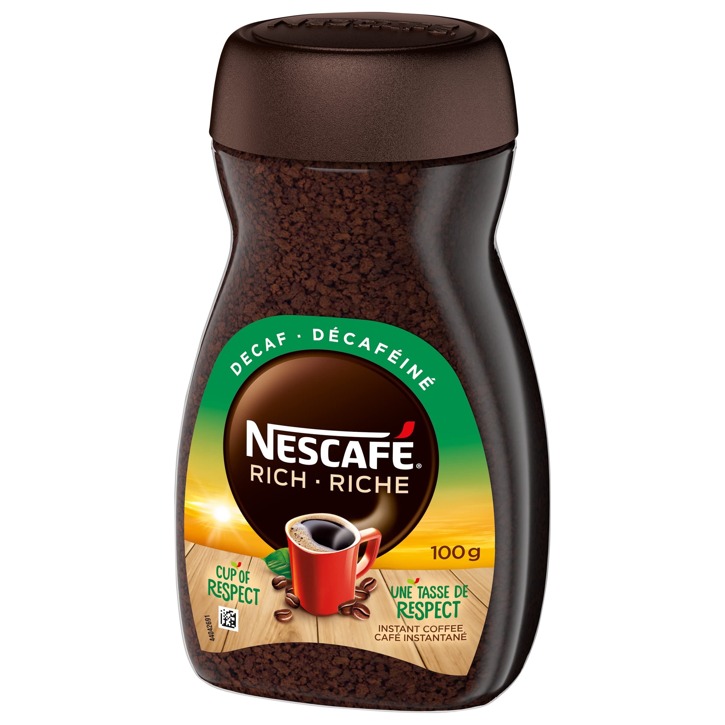 Nescafé RICH taza preparada con espuma y aroma apetecible al instante