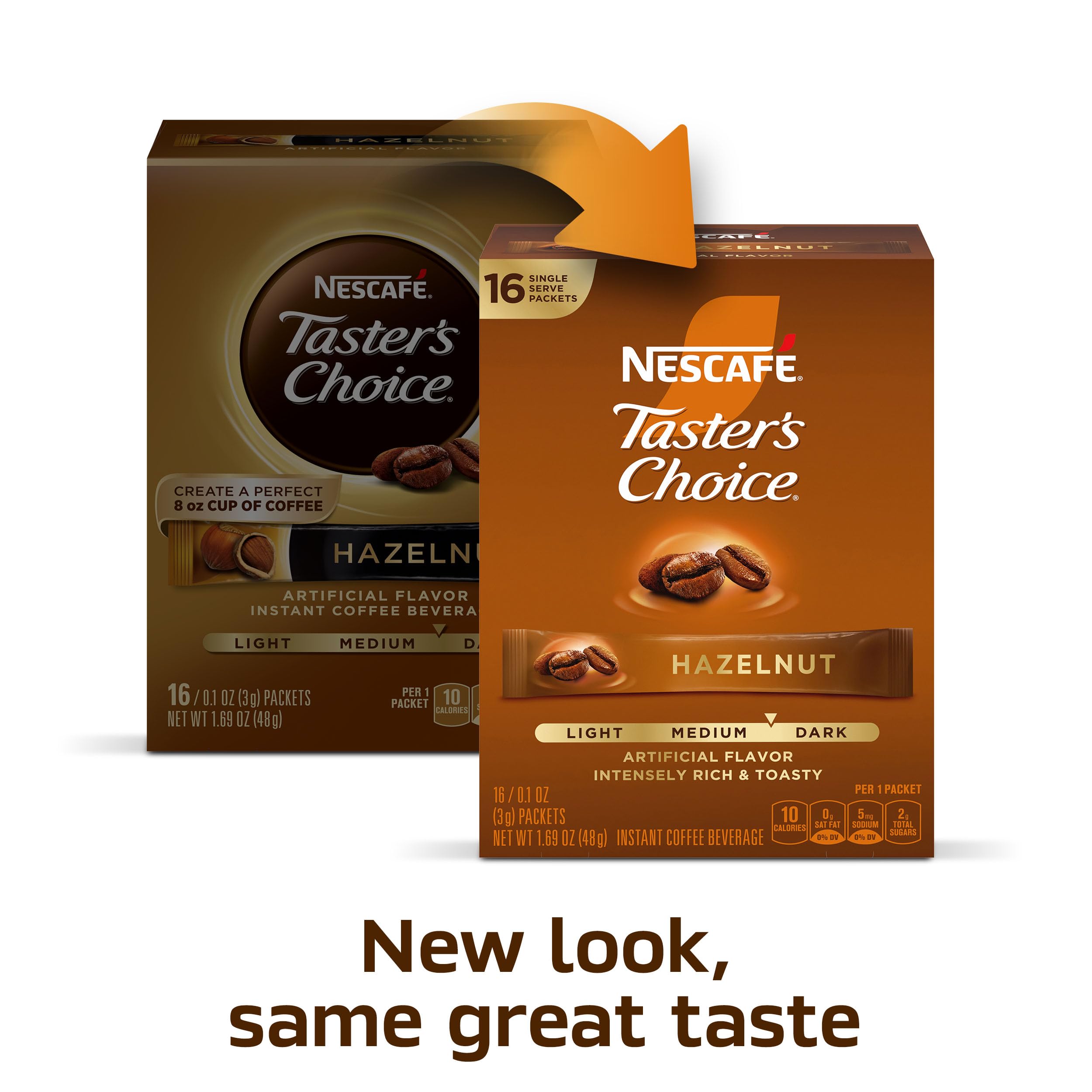NESCAFÉ taza humeante lista para beber con avellana, sabor reconfortante