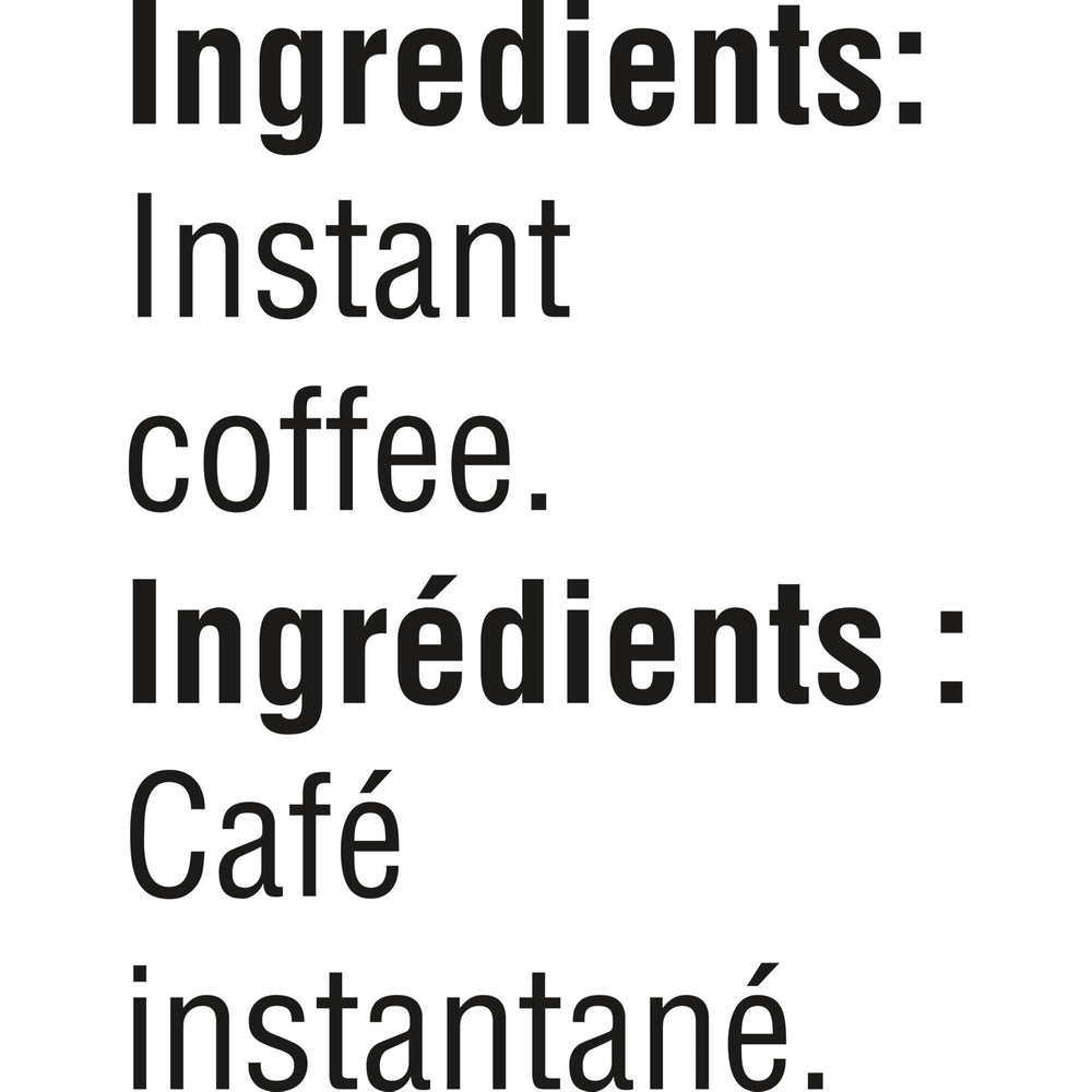 Nescafé Taster's Choice etiqueta con información clara para confianza