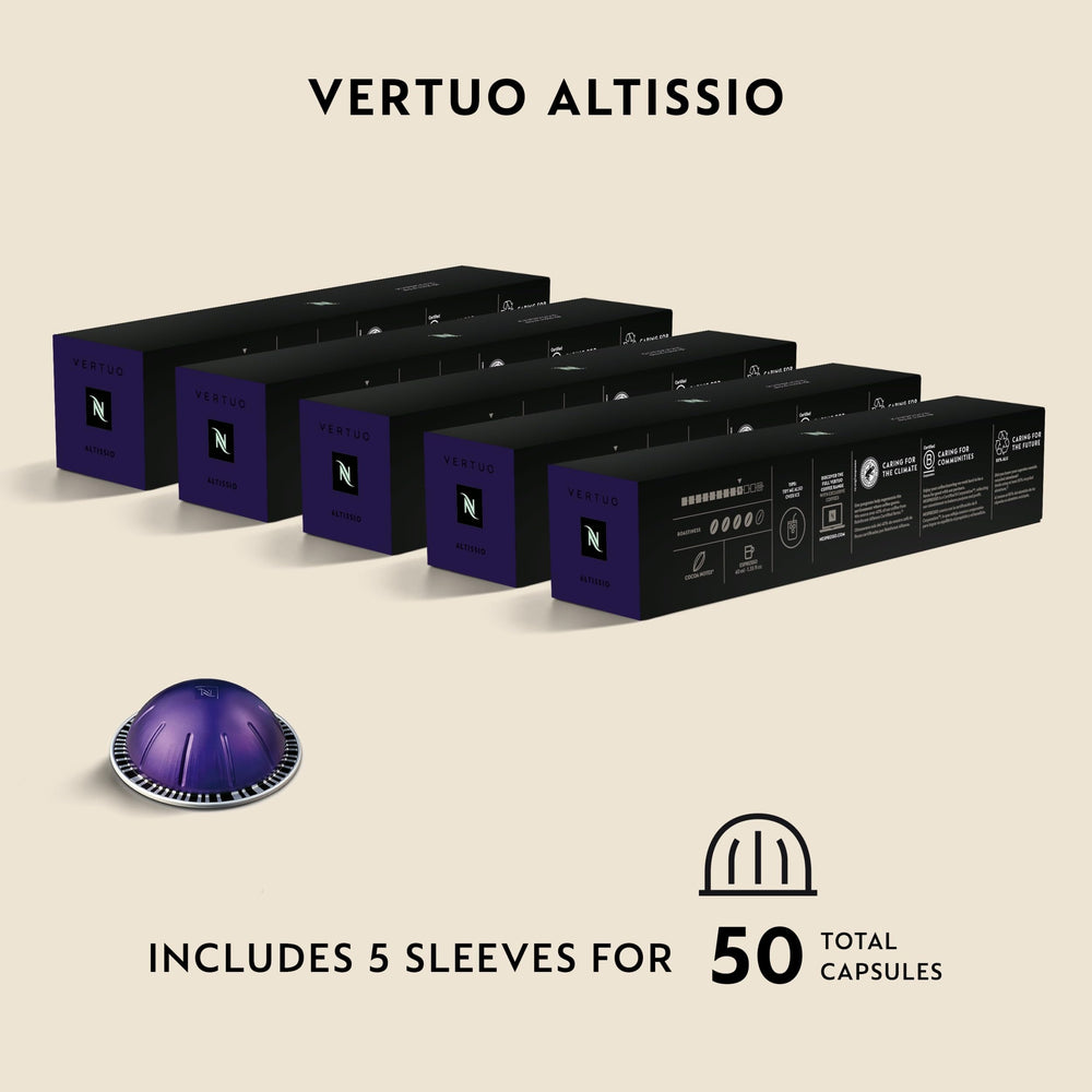 Nespresso Altissio copa de espresso con crema densa que ilustra cuerpo y persistencia