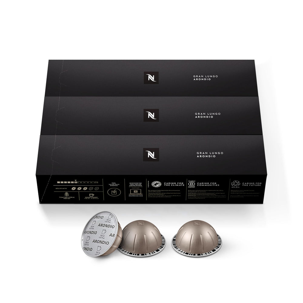 Nespresso Arondio cápsula detalle del aluminio que conserva frescura