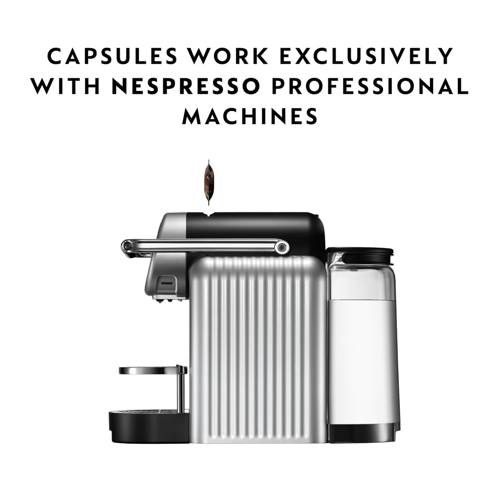 Nespresso cápsulas en primer plano detalle de aluminio y frescura preservada