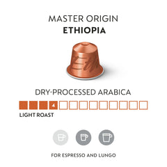 Nespresso caja de 50 cápsulas Ethiopia para consumo prolongado