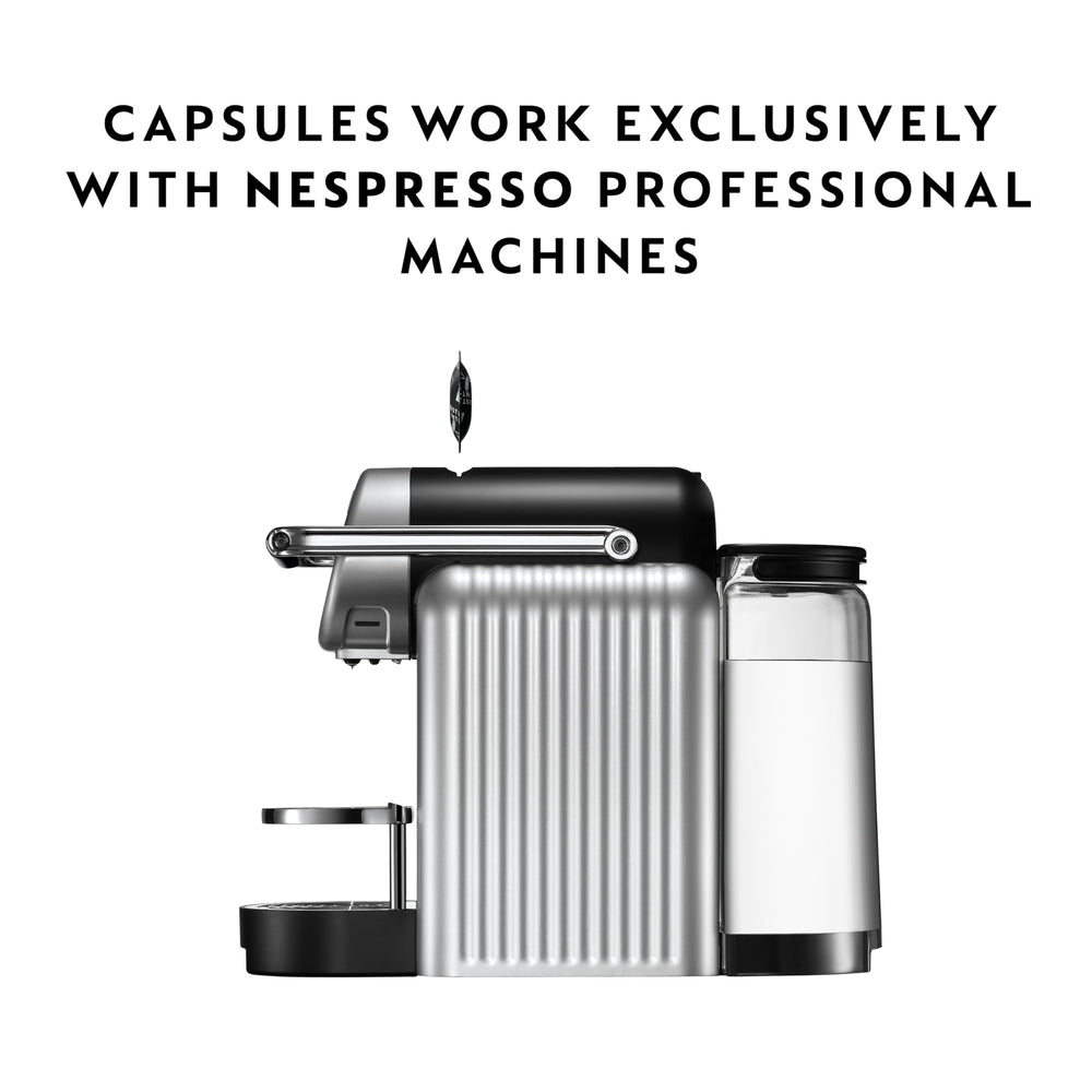 Nespresso Ristretto Intenso cápsula de aluminio detallada, frescura garantizada