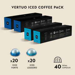 Nespresso cápsula Ice Leggero en detalle, diseñada para bebidas frías delicadas