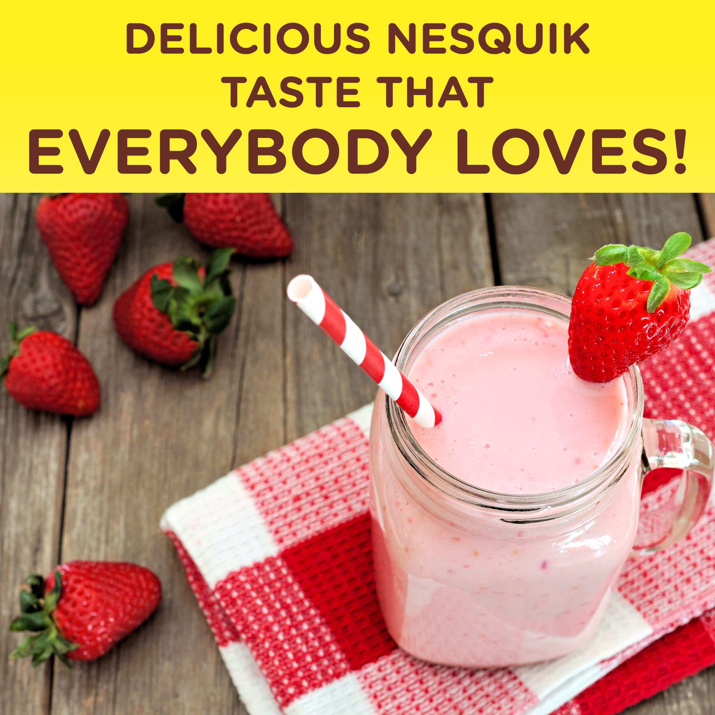 Nesquik polvo en cuchara destacando textura fina y mezcla rápida