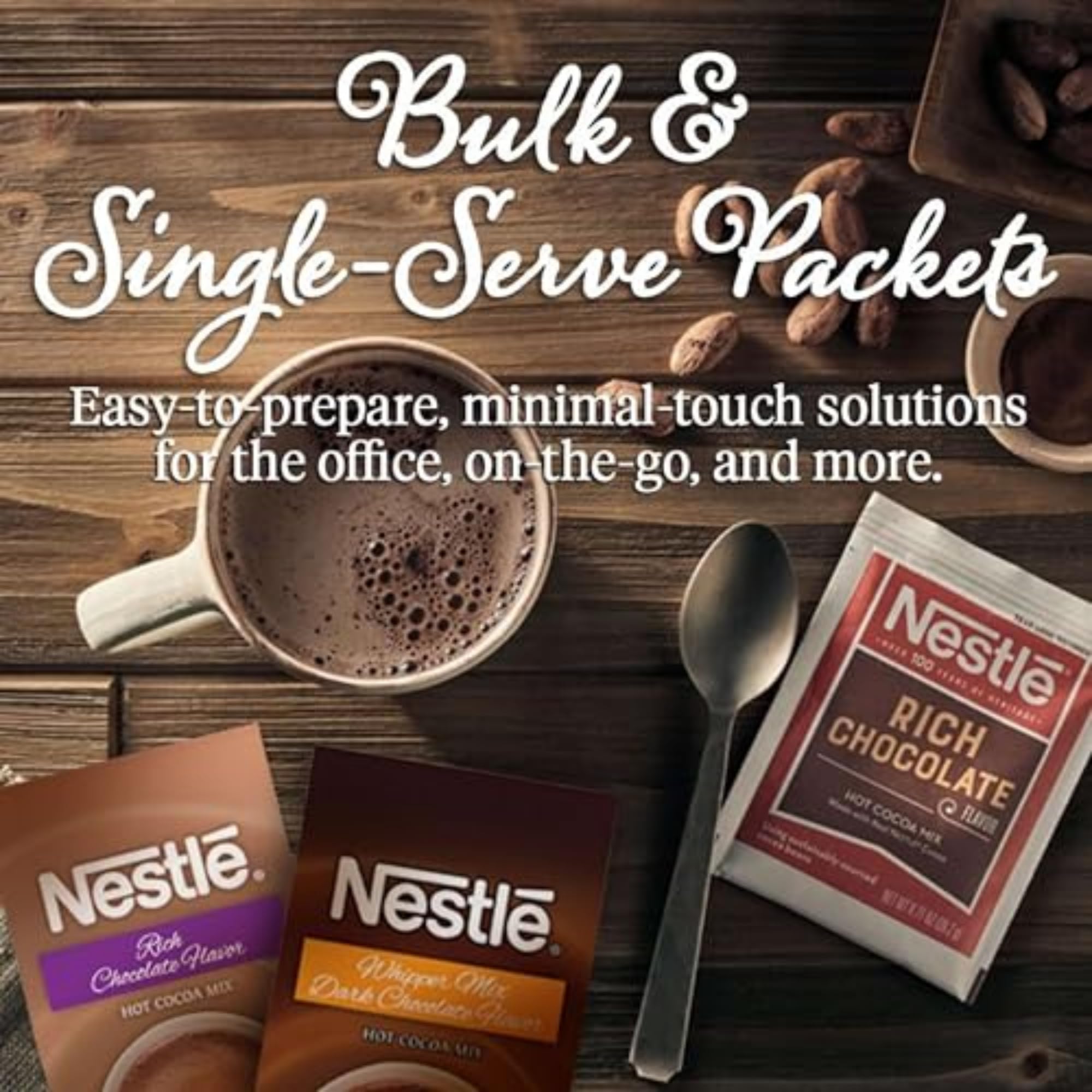 Nestle Hot Cocoa preparado con leche, opción más cremosa y sabrosa