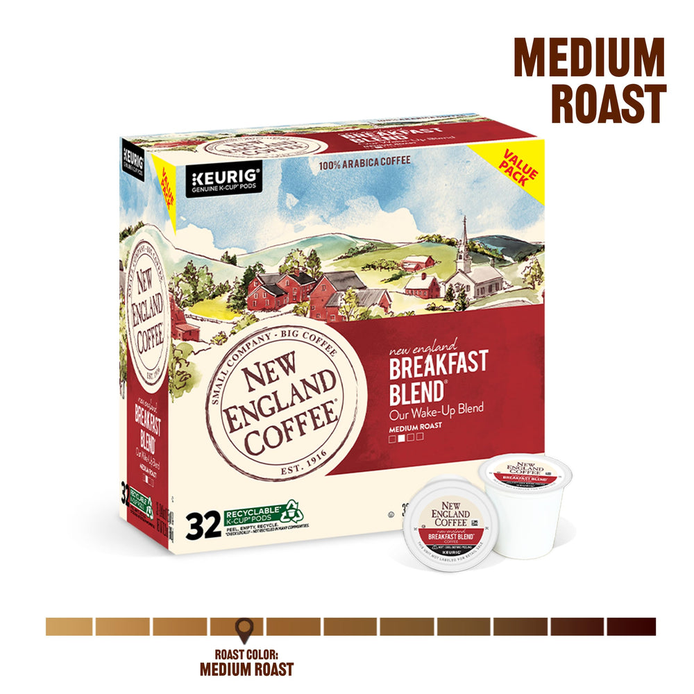 New England Coffee cápsula en primer plano destacando sellado y conservación del aroma