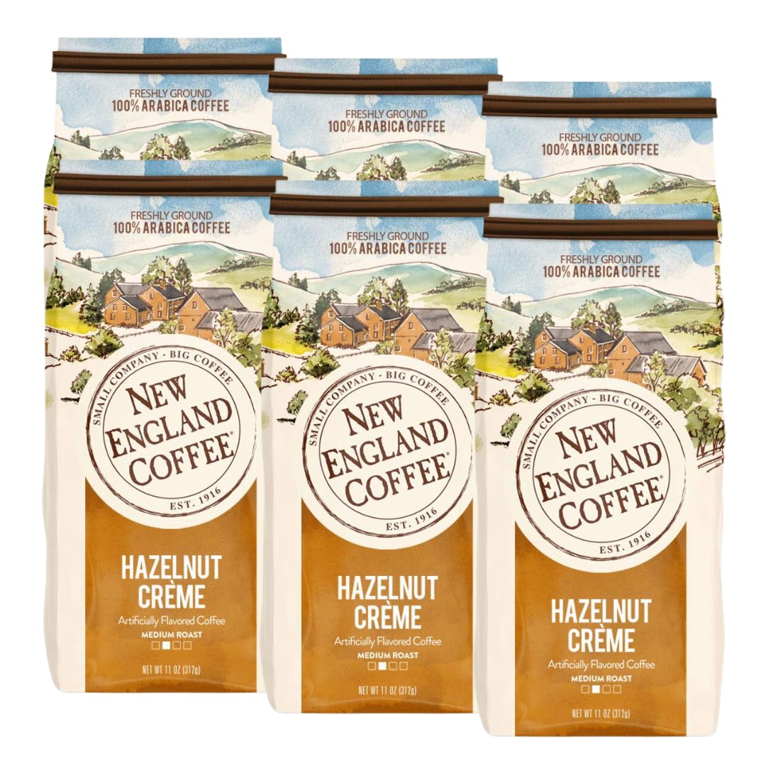 New England Coffee frente del paquete mostrando marca y tamaño 11oz, ideal para uso doméstico