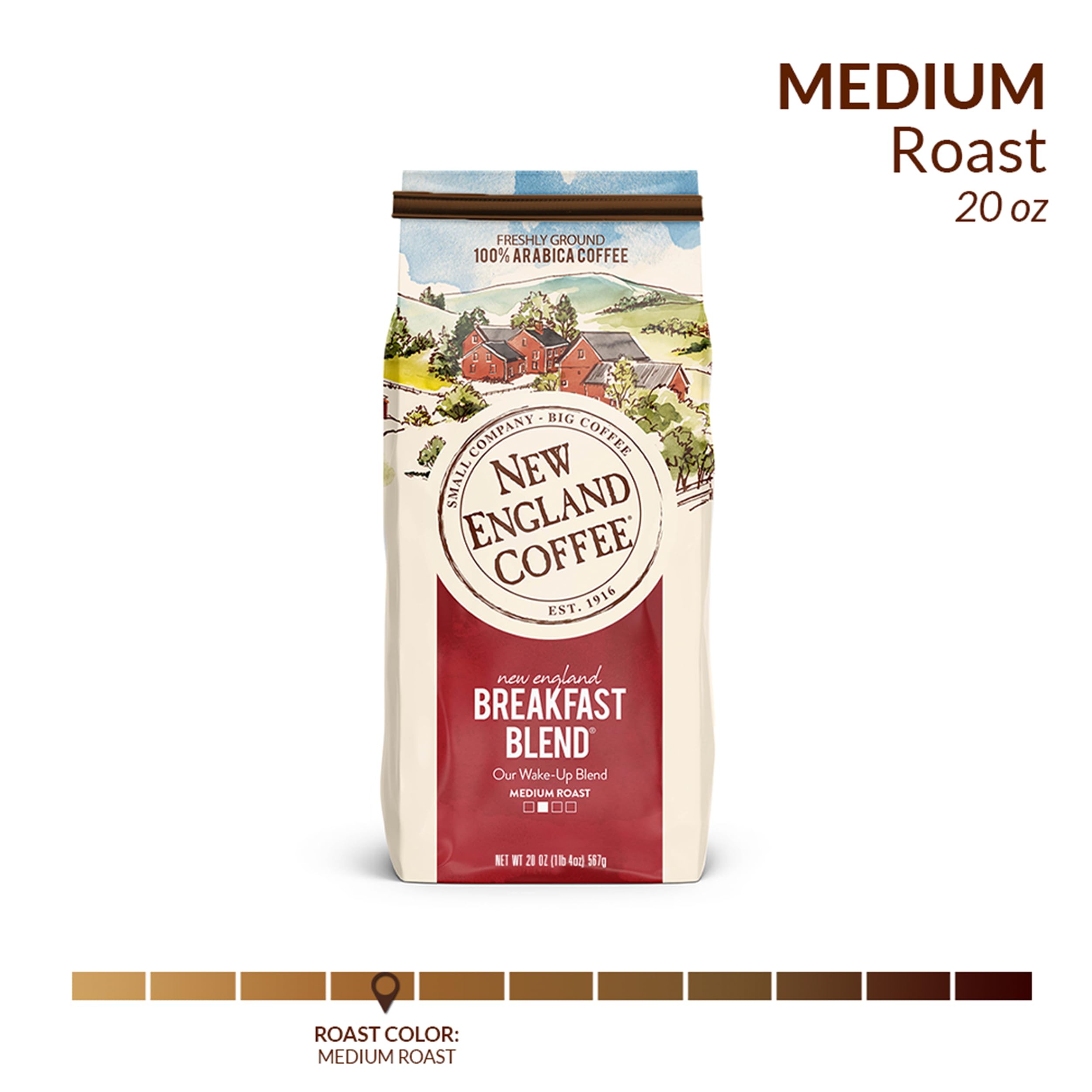 New England Coffee taza preparada en cocina mostrando aroma y disfrute matutino