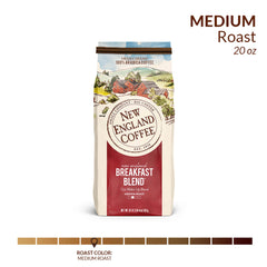 New England Coffee taza preparada en cocina mostrando aroma y disfrute matutino