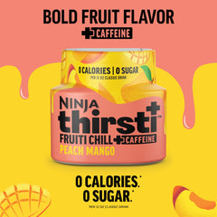 Ninja Thirsti gota de solución mostrando color frutal y atractivo visual