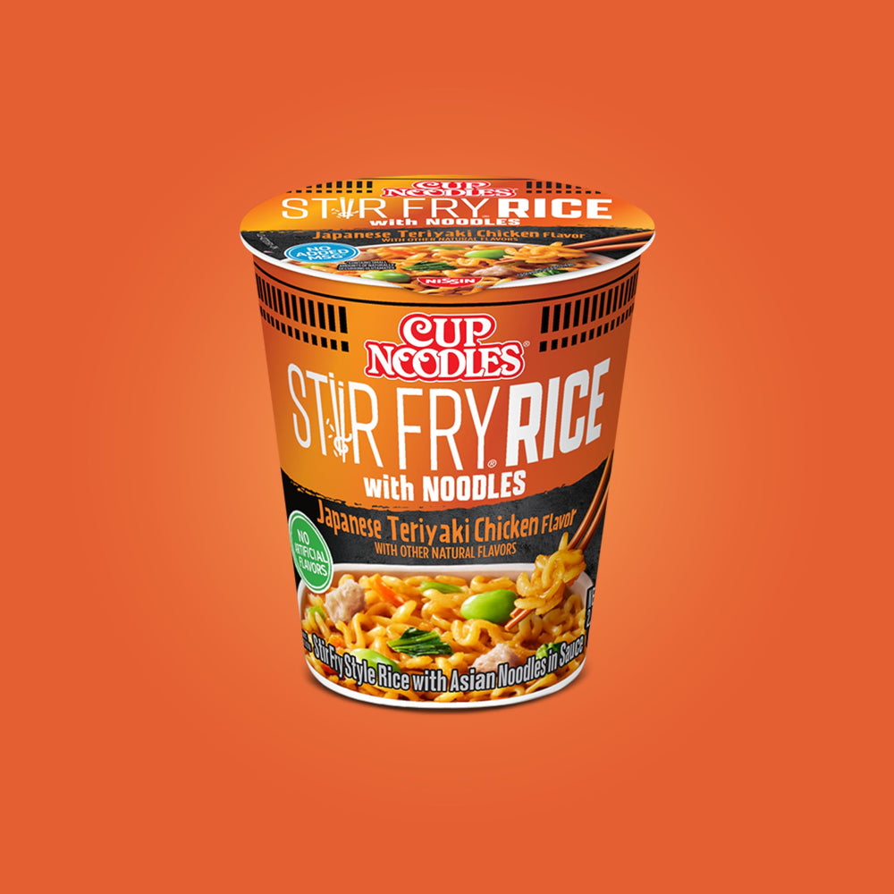 NISSIN escena de cocina y tazón listo para llevar, ideal para almuerzos rápidos