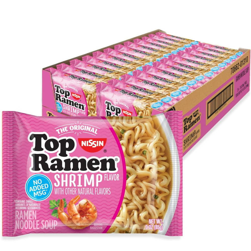 Nissin caja pack 24 mostrando cantidad y conveniencia