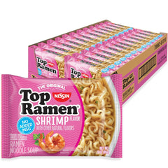 Nissin caja pack 24 mostrando cantidad y conveniencia