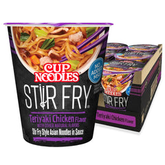 NISSIN vaso teriyaki frente mostrando etiqueta clara y conveniencia