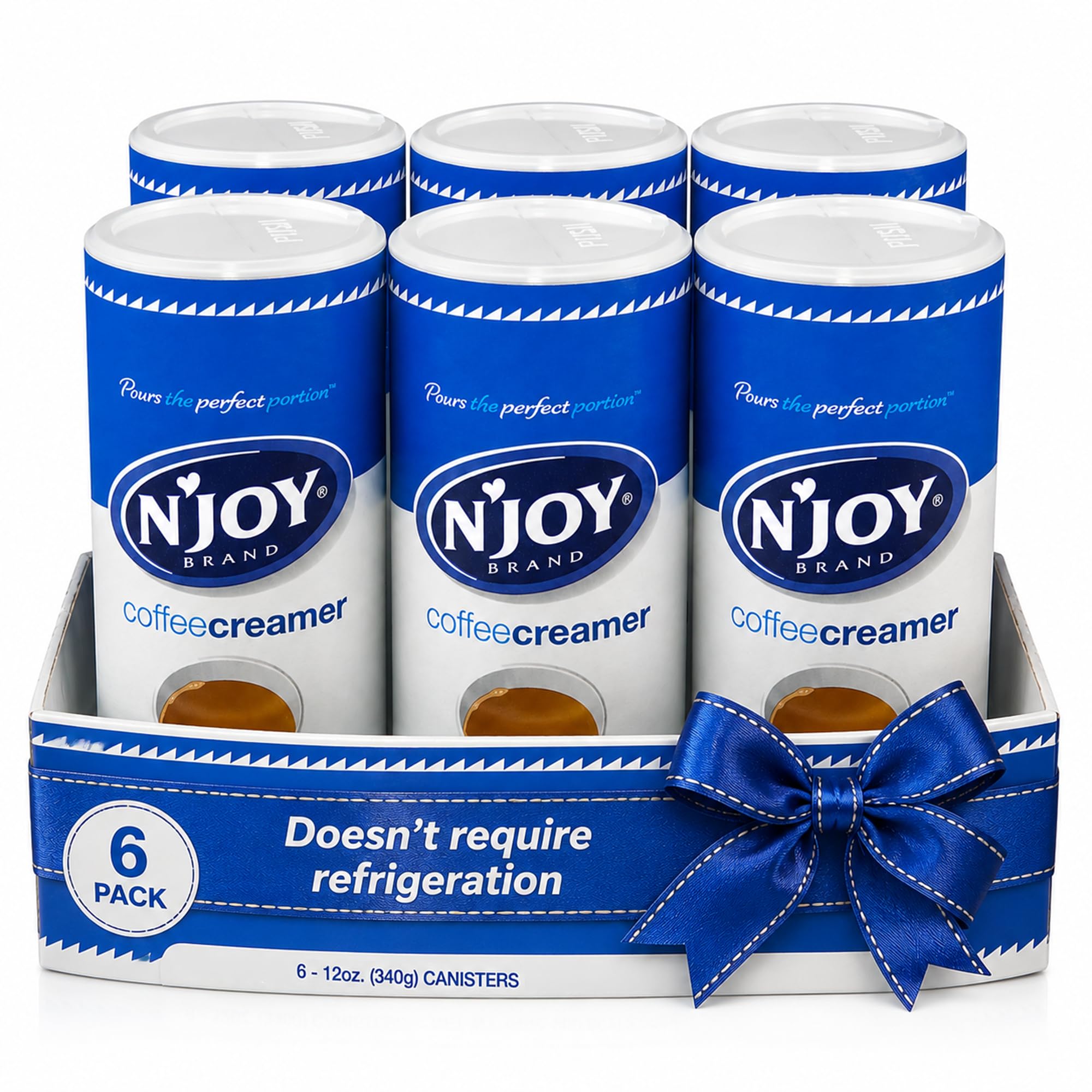 N'Joy bote frontal mostrando el envase y beneficios de conveniencia