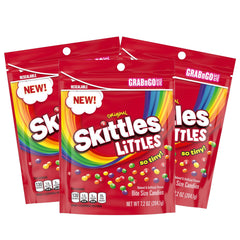 NLS Skittles Littles empaque frontal mostrando colores vivos y facilidad de transporte