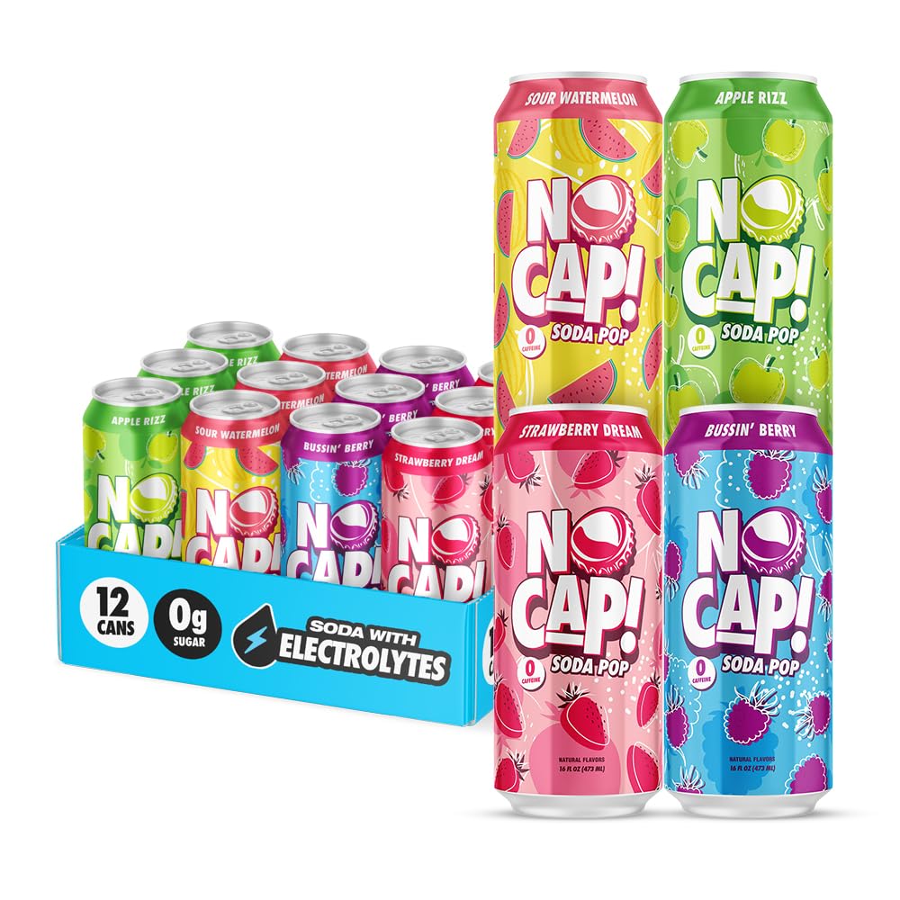 NO CAP! pack de variedad abierto, comodidad y mezcla de sabores