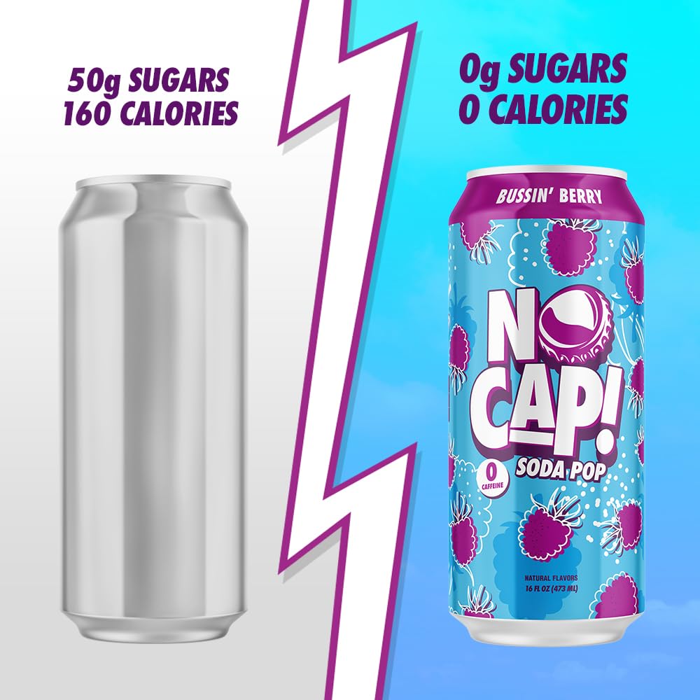 NO CAP! variedad de sabores exhibida, elección para cada gusto