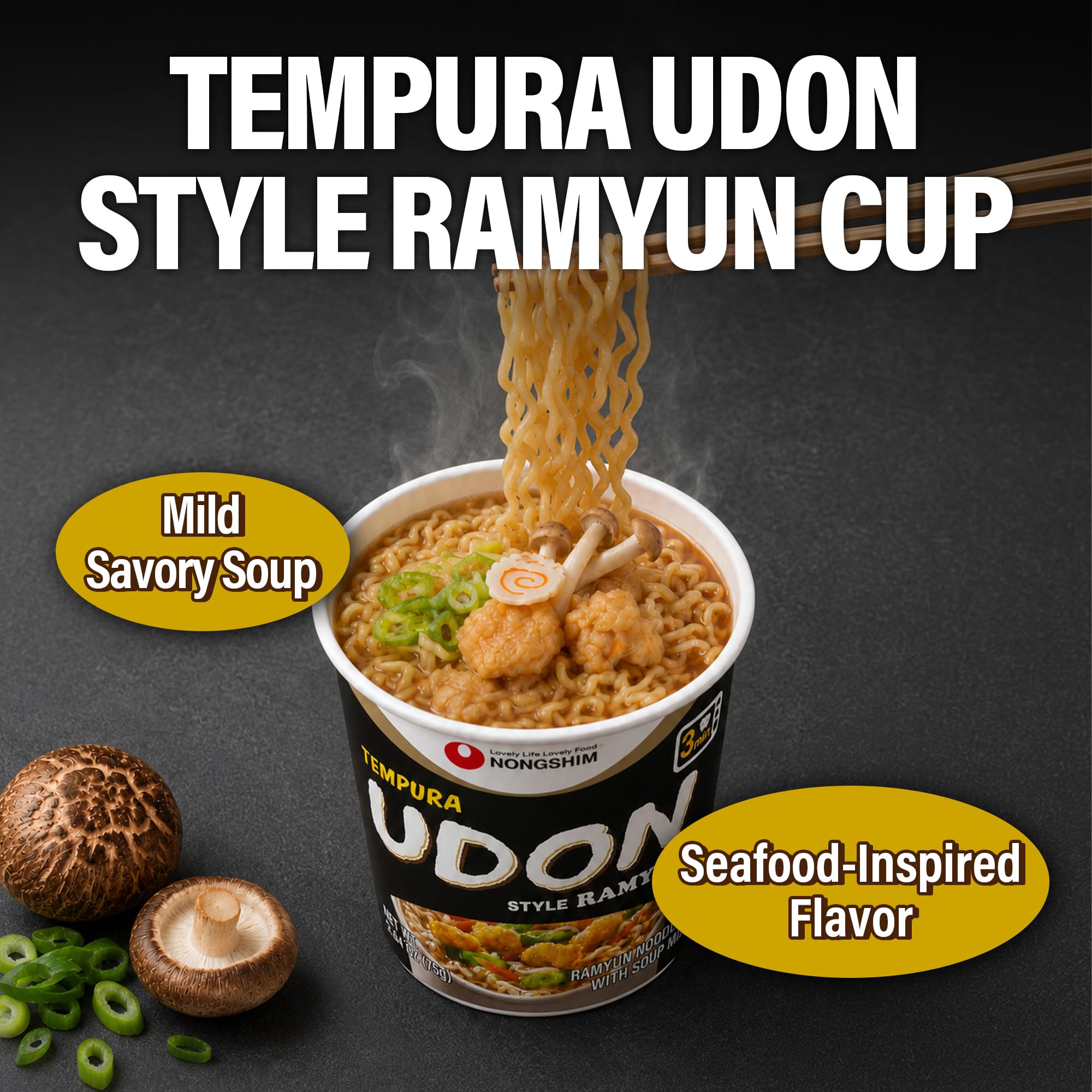 Nongshim tazas en despensa organizadas para almacenamiento práctico