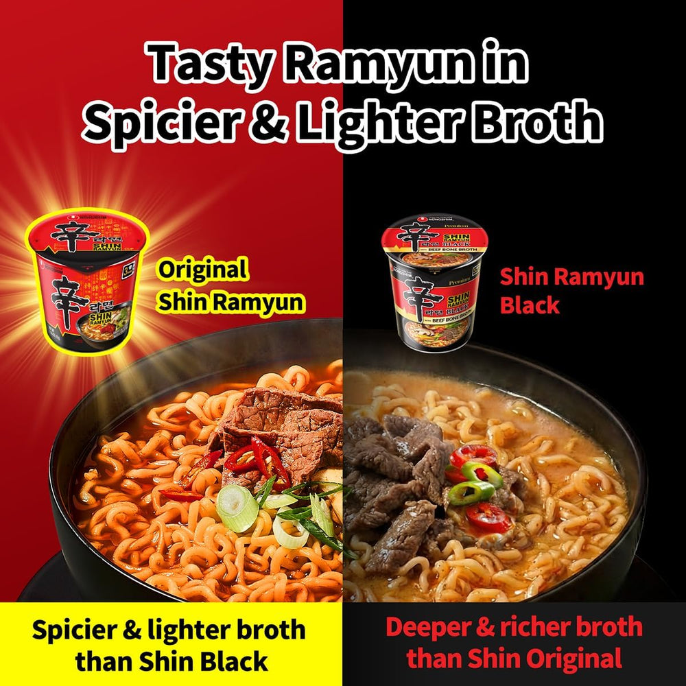 Nongshim taza dentro del microondas para calentado rápido