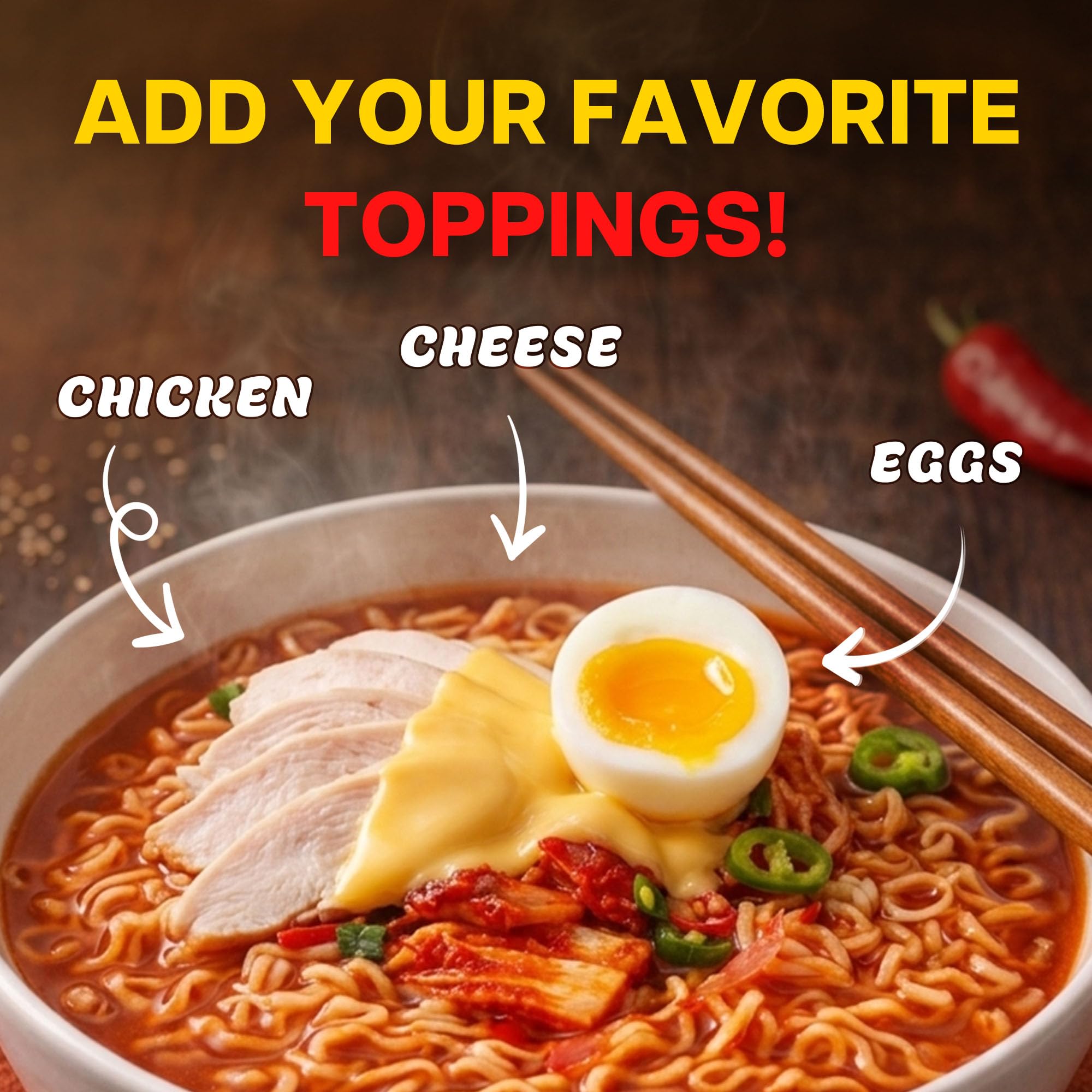 Nongshim comparación tamaño en mano para evaluar porción portátil