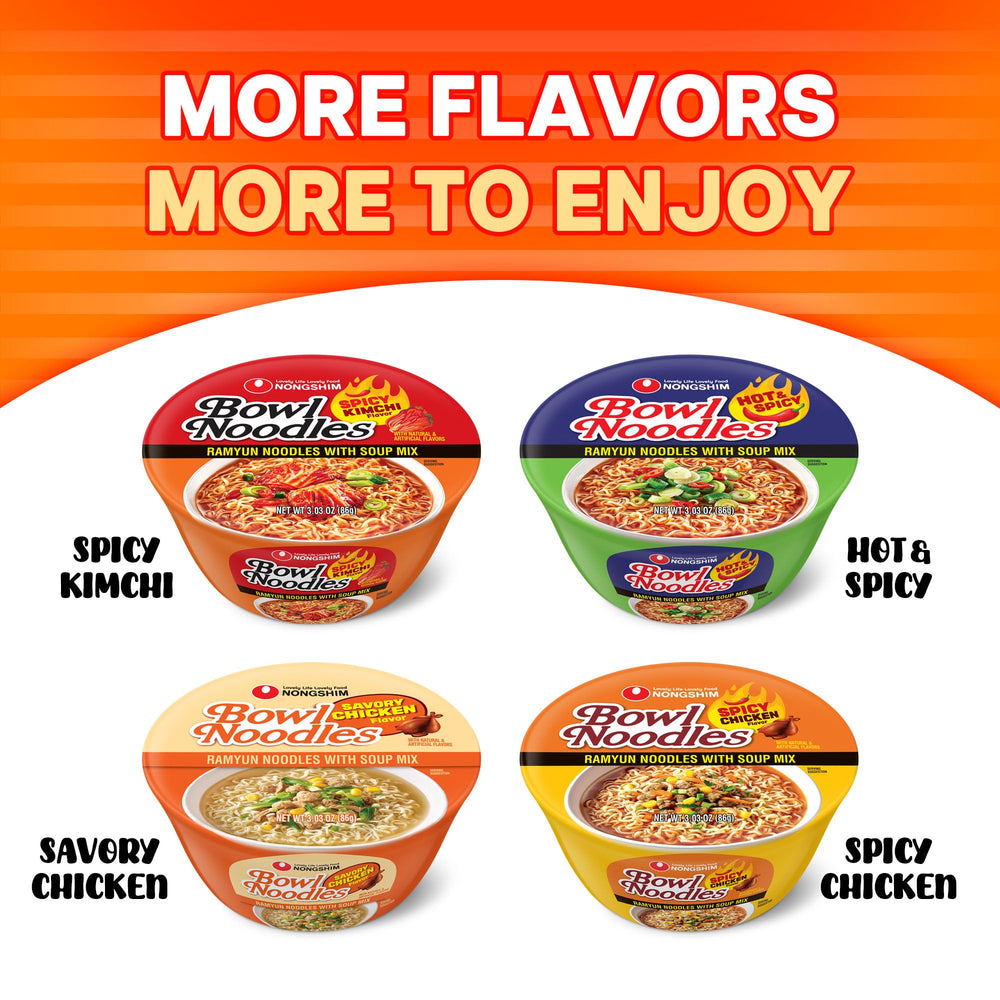 Nongshim paquete de 12 unidades apiladas para despensa y conveniencia