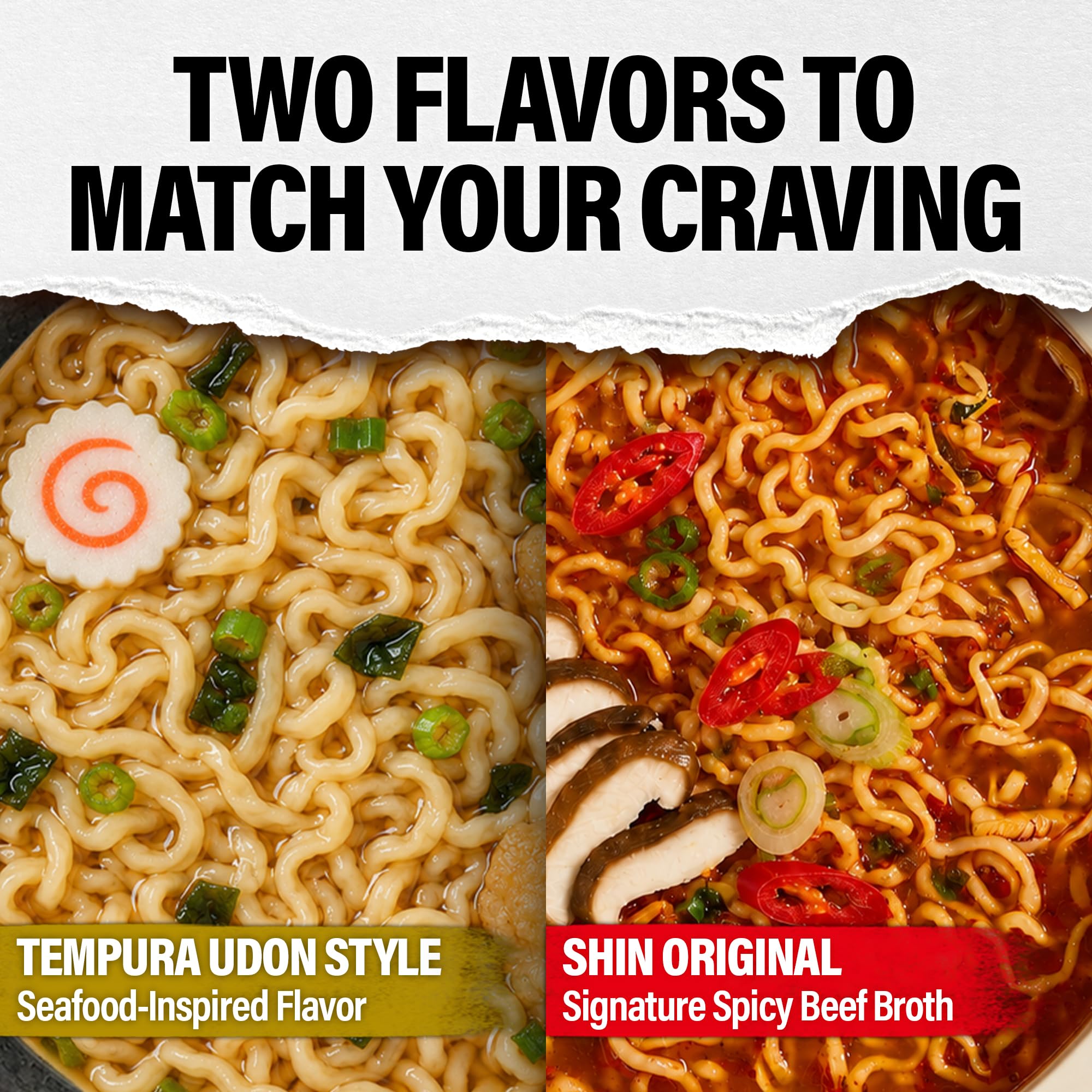 Nongshim Shin Ramyun caldo rojo intenso que resalta el picante