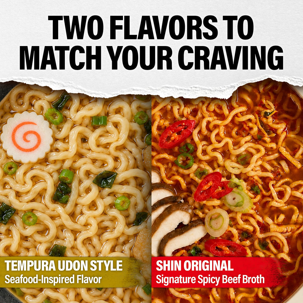 Nongshim Shin Ramyun caldo rojo intenso que resalta el picante