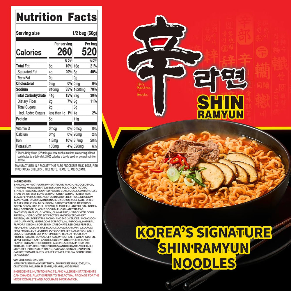 Nongshim cuenco preparado con fideos servido caliente y reconfortante