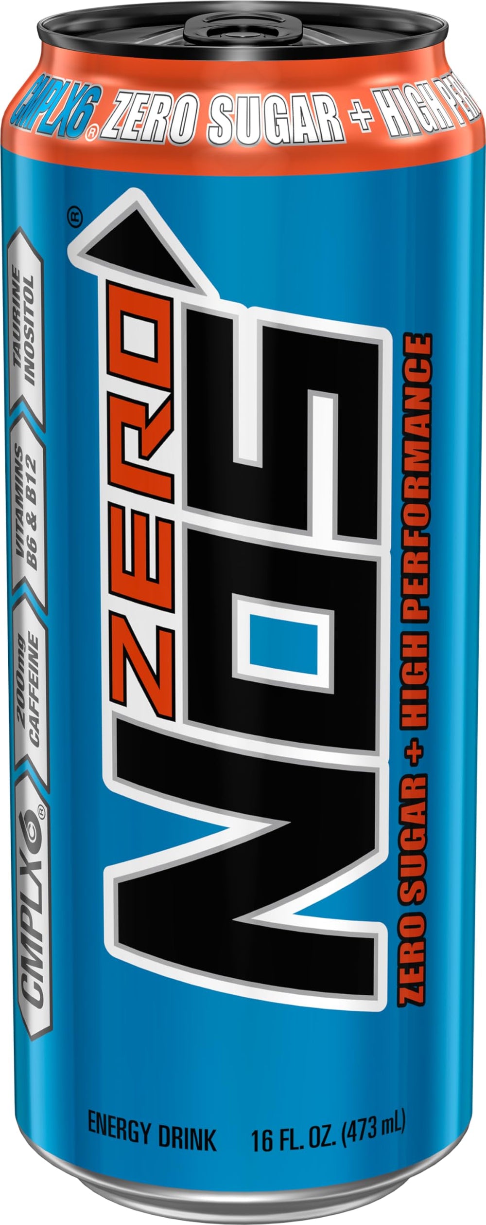 NOS Zero Sugar lata en enfriador, lista para consumo y refrescar