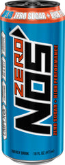 NOS Zero Sugar lata en enfriador, lista para consumo y refrescar