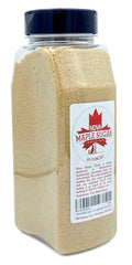 Frasco abierto de Nova Maple Sugar con azúcar visible listo para usar