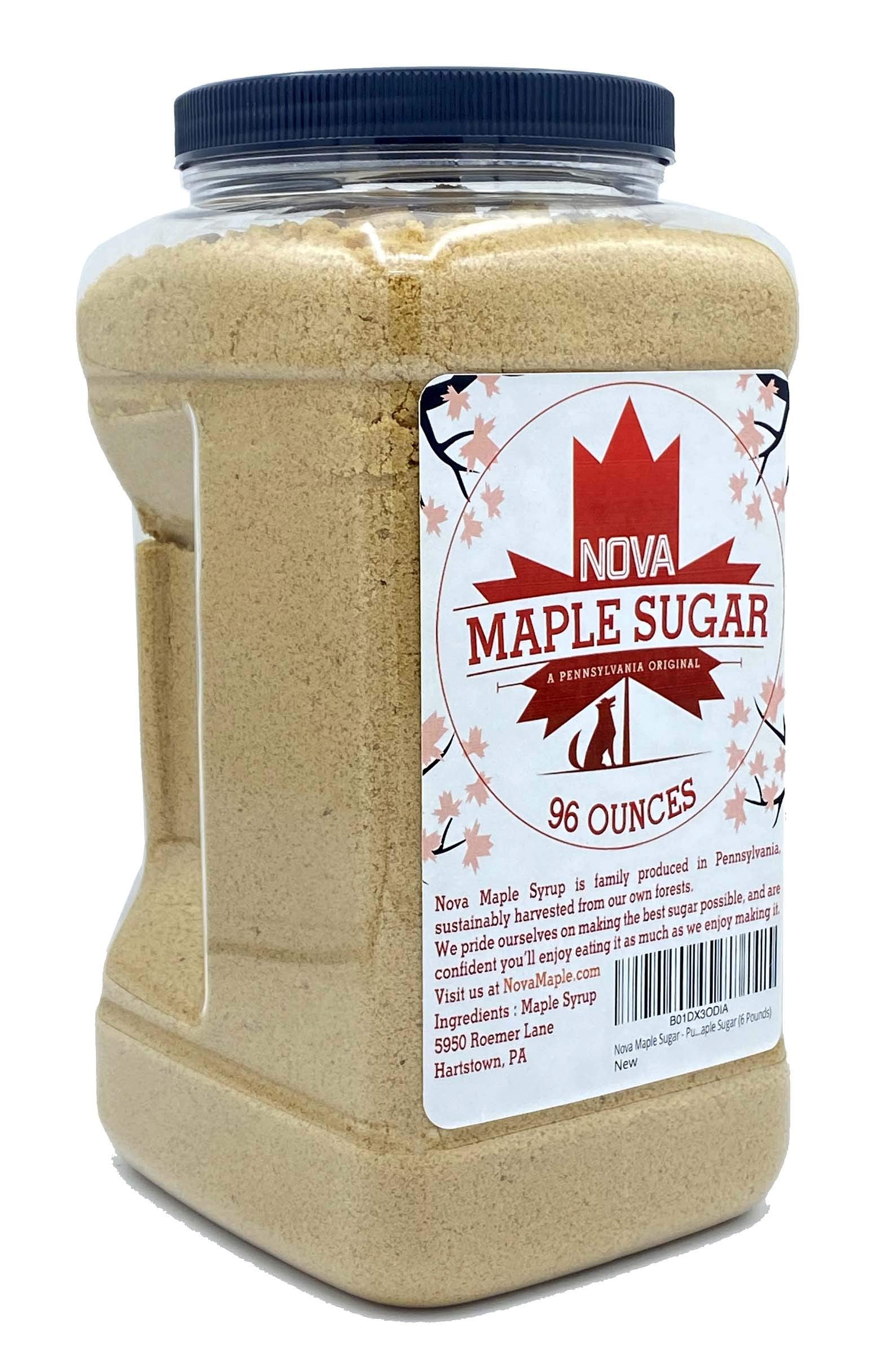 Nova Maple Syrup textura granulada resaltando sabor natural